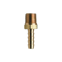 Brass Hose Tail Fitting 1/4'' NPT Male x 10mm Hose