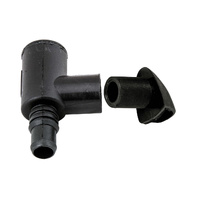 Fuel Breather Vent 90 Degree with Water Trap Black