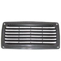 Vent Black Plastic 200x100mm