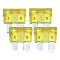 Blade Fuse 20 Amp Yellow Pack of 4