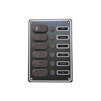 Weatherproof 6 Gang Vertical Switch Panel