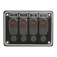 Weatherproof 4 Gang Horizontal Switch Panel