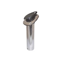 Rod Holder Stainless Steel Oval Head & Cap 30deg Angled