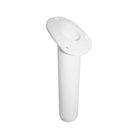 Rod Holder - Plastic Oval Head 30deg Angled White