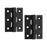 Butt Hinge Nylon Black 45x33mm