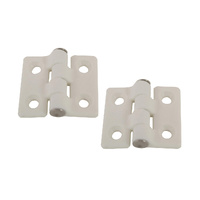 Nylon Hinges 40x35mm White (Pair)