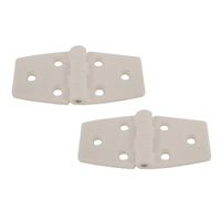 Nylon Hinges 80x38mm White (Pair)