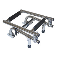 Folding Boarding Ladder Stainless Steel 3 Step