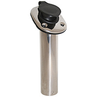 Rod Holder S/S 30deg Angled with Cap & Insert