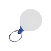 Key Ring - Buoy Float White/Blue