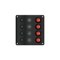 Wave Switch Panel with 4 Switches 12V