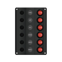 Wave Switch Panel with 6 Switches 12V