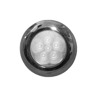 LED Interior Cabin Light Stainless Steel 12V Flush Mount