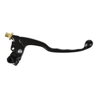 Whites Brake Lever Assembly - Black  with Mirror Mount