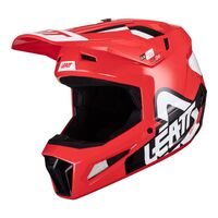 Leatt Helmet Moto 3.5 Jnr V24 - Red (Youth M)