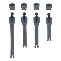 LEATT STRAP KIT 4.5 GRAPHENE 4-PCS