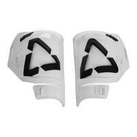 LEATT SHIN PLATE KIT 5.5 WHT/BLK PAIR #US10/11