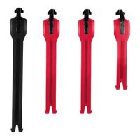 LEATT STRAP KIT 4.5 BLACK 1+RED 3-PCS