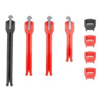 LEATT STRAP KIT 5.5 RED 3+BLACK 1-PCS