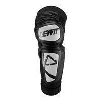 LEATT KNEE GUARD EXT WHT/BLK JNR