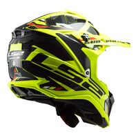 LS2 MX700 Subverter Evo (2XL) Stomp - Hi-Vis Yellow / Black 06