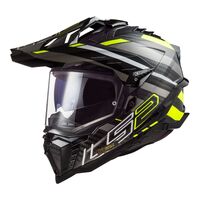 LS2 MX701 Explorer Carbon (2XL) Edge - Black / Hi-Vis Yellow