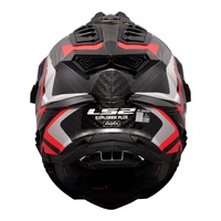 LS2 MX701 Explorer Carbon (L) Frontier - Titanium / Red