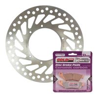 BRAKE DISC & PAD FRONT KIT - HON CRF450R 02-14