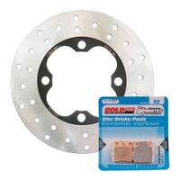 BRAKE DISC & PAD FRONT KIT - HON TRX420FA 09-13