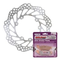 BRAKE DISC & PAD FRONT KIT - HON CRF450X 05-16 - WAVE