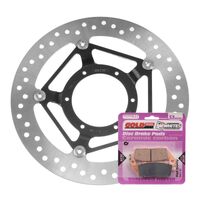 BRAKE DISC & PAD FRONT KIT - HON CBR250R 11-15 NON ABS