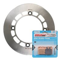 BRAKE DISC & PAD FRONT KIT - SUZ DR200SE TROJAN 95-20