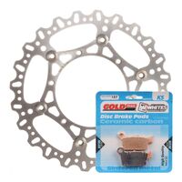 BRAKE DISC & PAD FRONT KIT - YAM WR250F 17-20 - WAVE