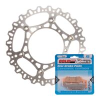 BRAKE DISC & PAD FRONT KIT - YAM WR450F 16-20 - WAVE