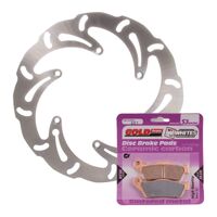 BRAKE DISC & PAD FRONT KIT - KTM 250 SX-F 05-06 - WAVE