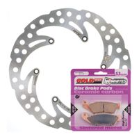 BRAKE DISC & PAD FRONT KIT - KTM 300 EXC 98-03 - WAVE