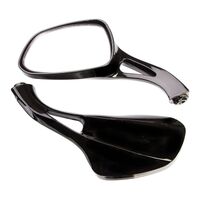 WHITES MIRROR SUZ AN125 BLK - PAIR