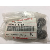 Nuts Flanged 10mm , Kawasaki #92015-1180