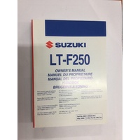 Owners Manual Suzuki LT-F250 Ozark '07-17' 