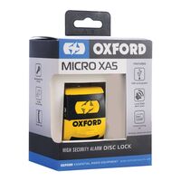 Oxford Disc Lock Alarm Micro XA5 - Black / Yellow