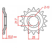 MTX 514 Steel Front Sprocket #630 (10-084)