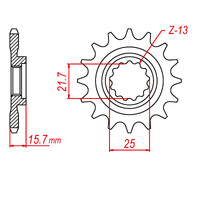 MTX 1535 Steel Front Sprocket #525 (10-238)