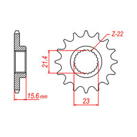 MTX 577 Steel Front Sprocket #520 (10-2NX)