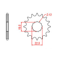 MTX 433 Steel Front Sprocket #525 (10-307)