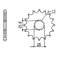 MTX 520 (3) Steel Front Sprocket #525