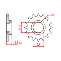 MTX 582 Steel Front Sprocket #520 (10-4BR)