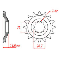 MTX 527 Steel Front Sprocket #530 (530 Conversion) (10-527)