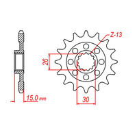 MTX 404 Steel Front Sprocket #525 (10-BM4)