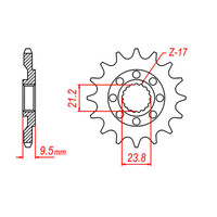 MTX 284 Hornet Lightweight Steel Front Sprocket #520 (10B-ML4)