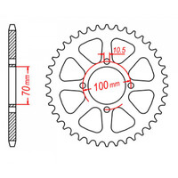 MTX 1411 Steel Rear Sprocket #520 (11-004)